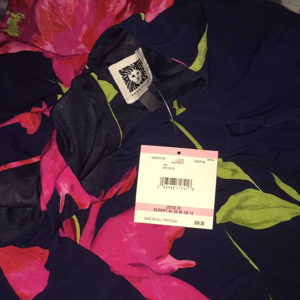 Anne Klein Gwen Floral Swing Dress NWT - Picture 3 of 4
